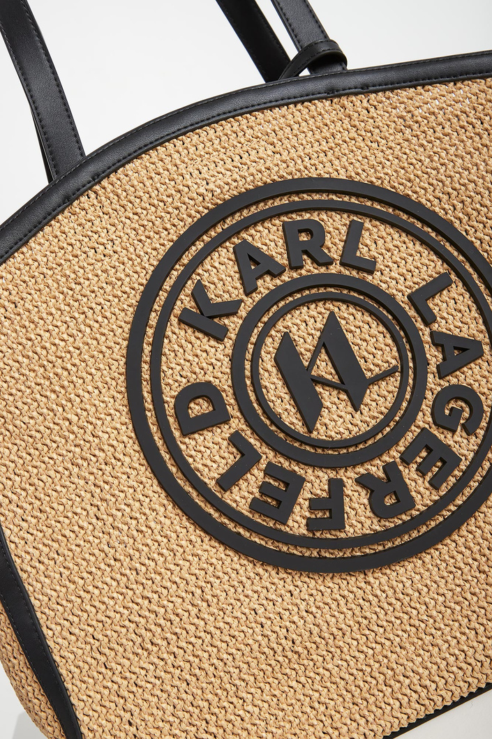 Torebka damska shopper pleciona KARL LAGERFELD