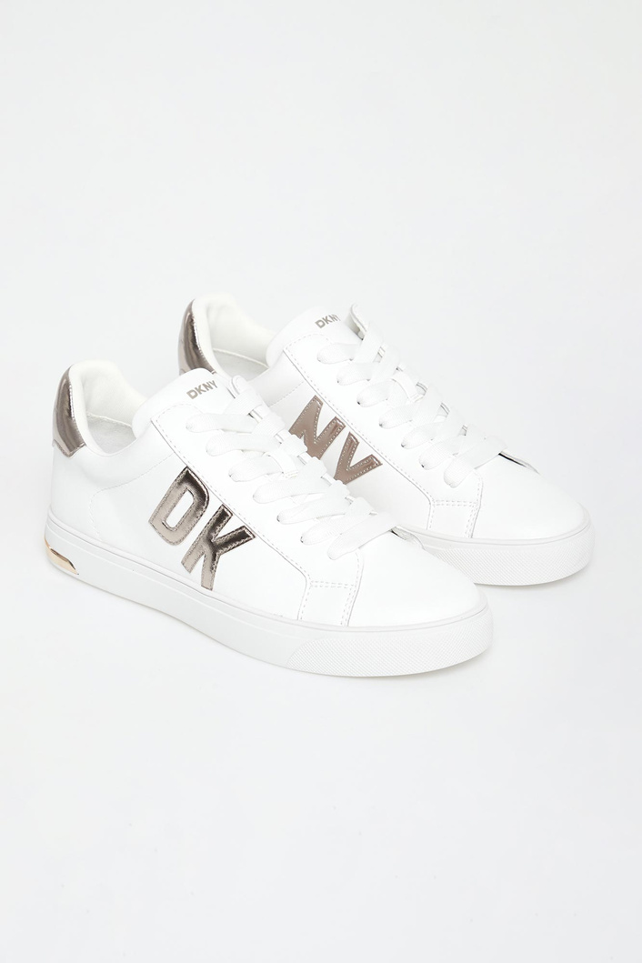 Sneakersy damskie skórzane DKNY