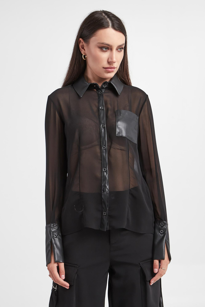 Koszula damska transparentna PATRIZIA PEPE