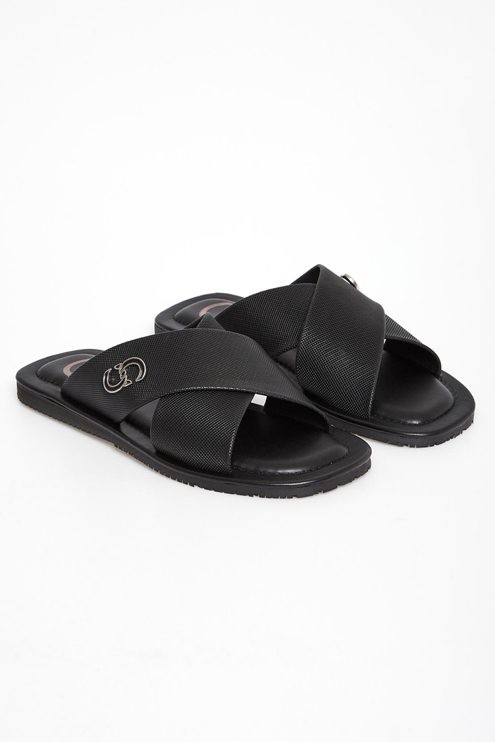 Klapki męskie skórzane CESARE CASADEI