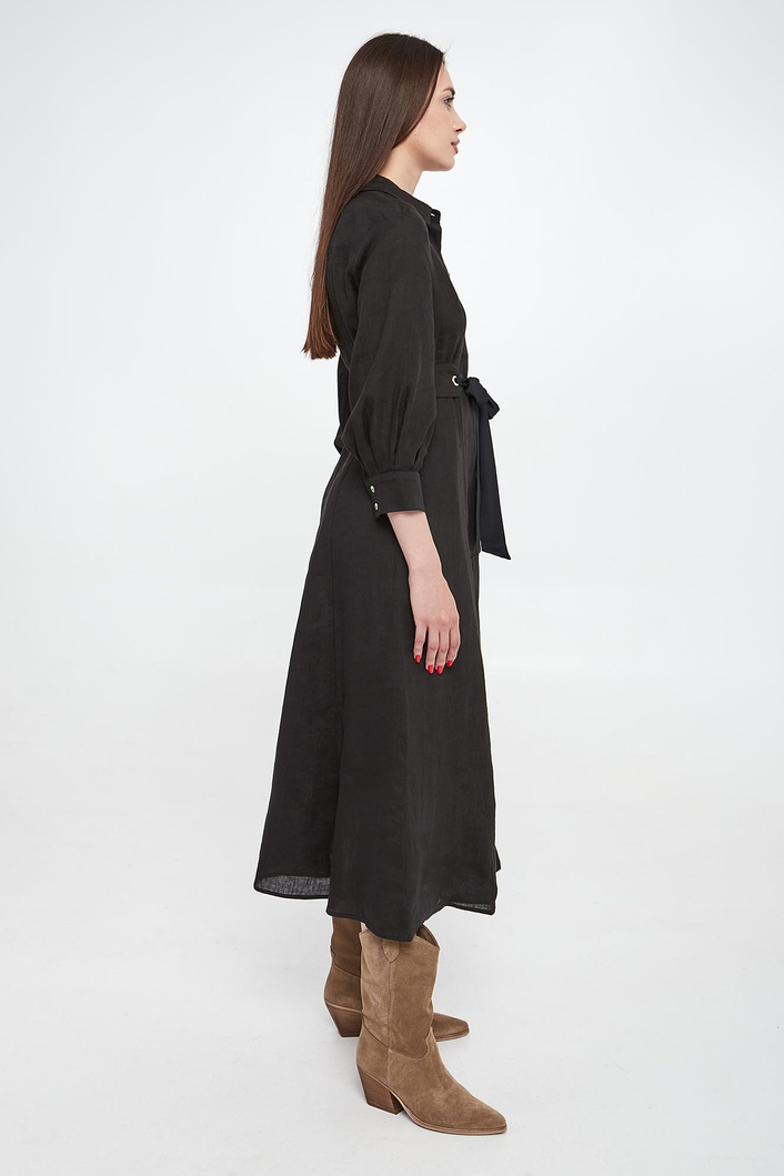 Sukienka lniana Estasi MARELLA MONOCHROME