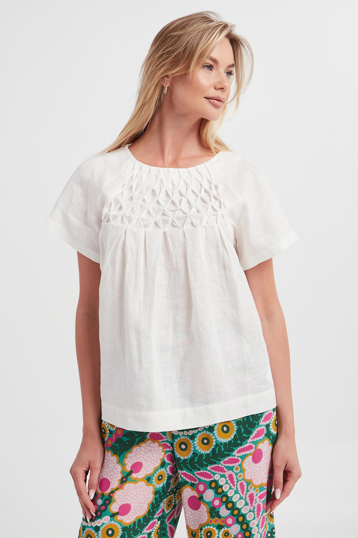 Bluzka damska lniana Stampa WEEKEND MAX MARA