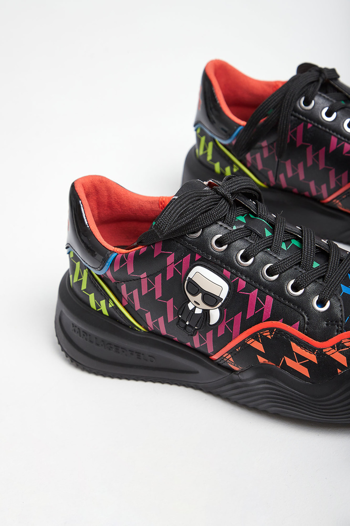 Sneakersy skórzane KARL LAGERFELD