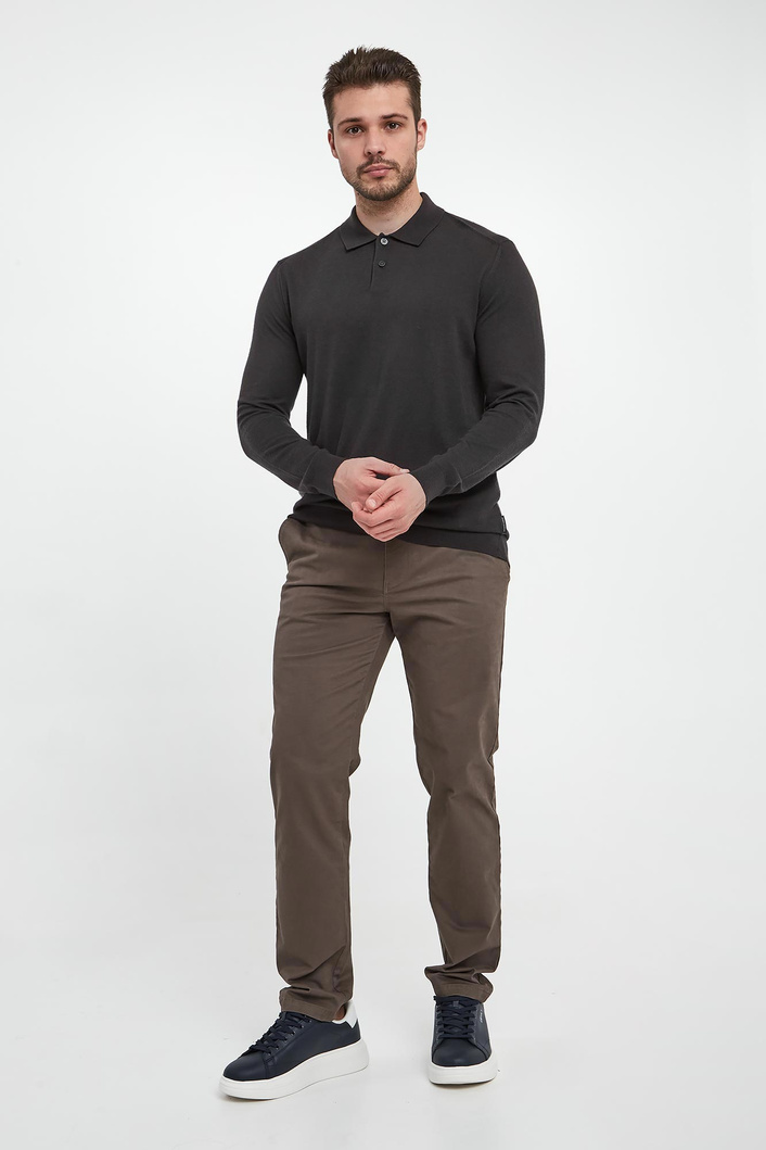 Sweter męski z kołnierzem polo ARMANI EXCHANGE