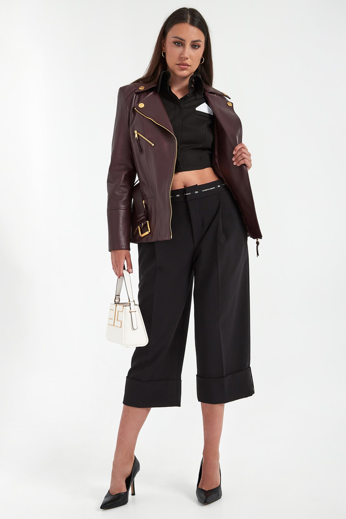 Bermudy damskie z krepy ELISABETTA FRANCHI