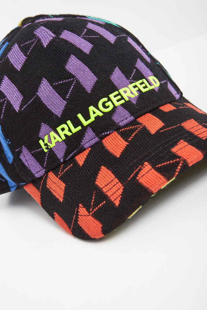 Czapka z daszkiem wełniana KARL LAGERFELD
