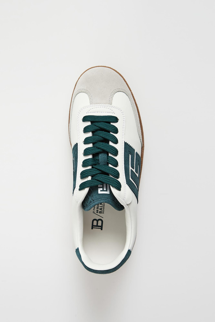 Sneakersy męskie skórzane Swan BALMAIN