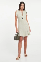 Sukienka lniana ARMANI EXCHANGE