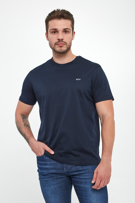 T-shirt męski z logo PAUL&SHARK