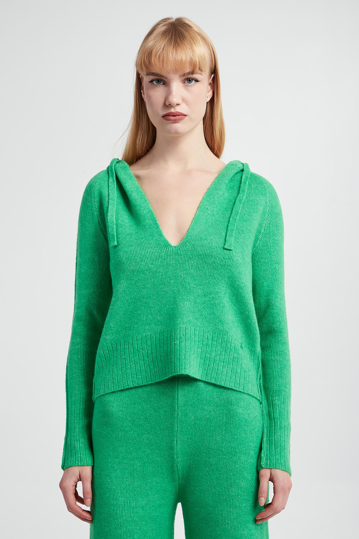 Sweter damski z kapturem PATRIZIA PEPE