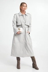 Płaszcz damski skórzany GESTUZ