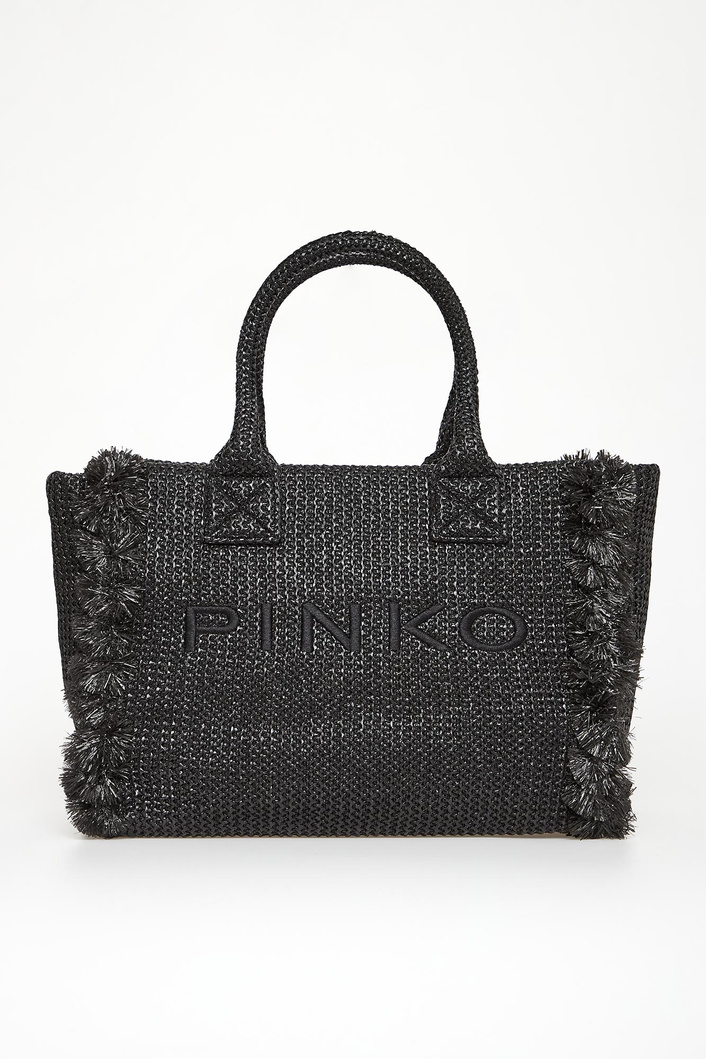 Torebka plażowy shopper z rafii PINKO