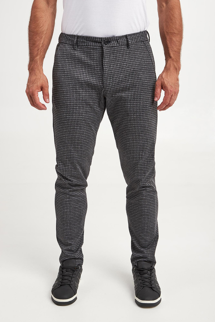 Spodnie męskie w kratę Maxton3-W JOOP! JEANS