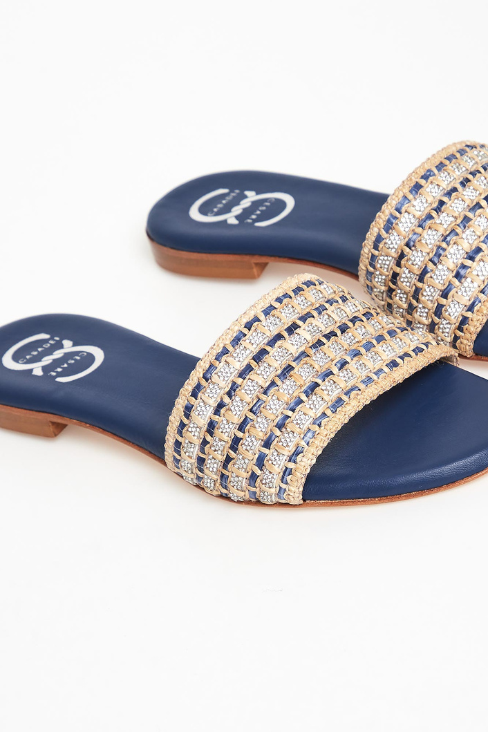 Klapki damskie skórzane CESARE CASADEI