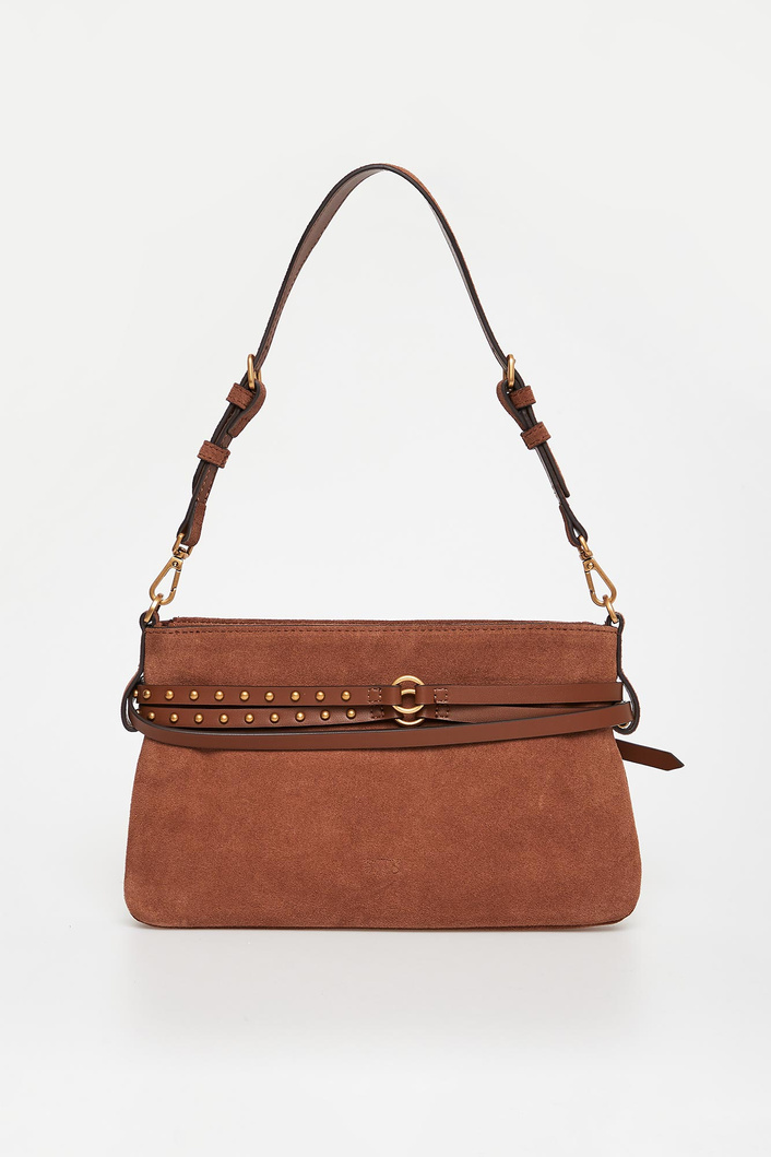 Torebka zamszowa Belt Bag PINKO