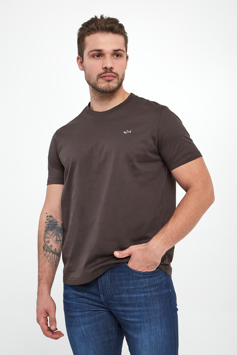 T-shirt męski z logo PAUL&SHARK