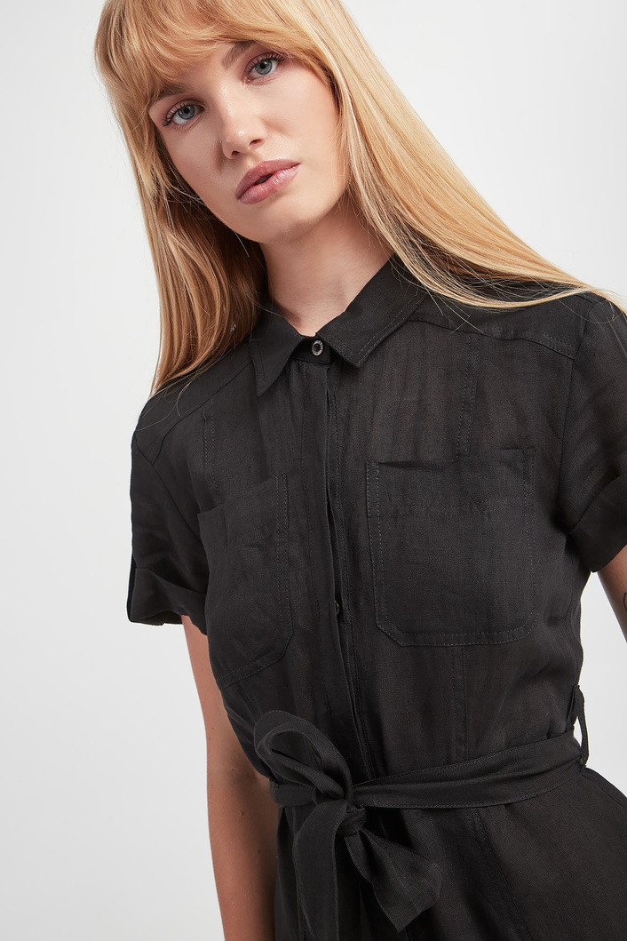 Sukienka lniana Banca MARELLA SPORT