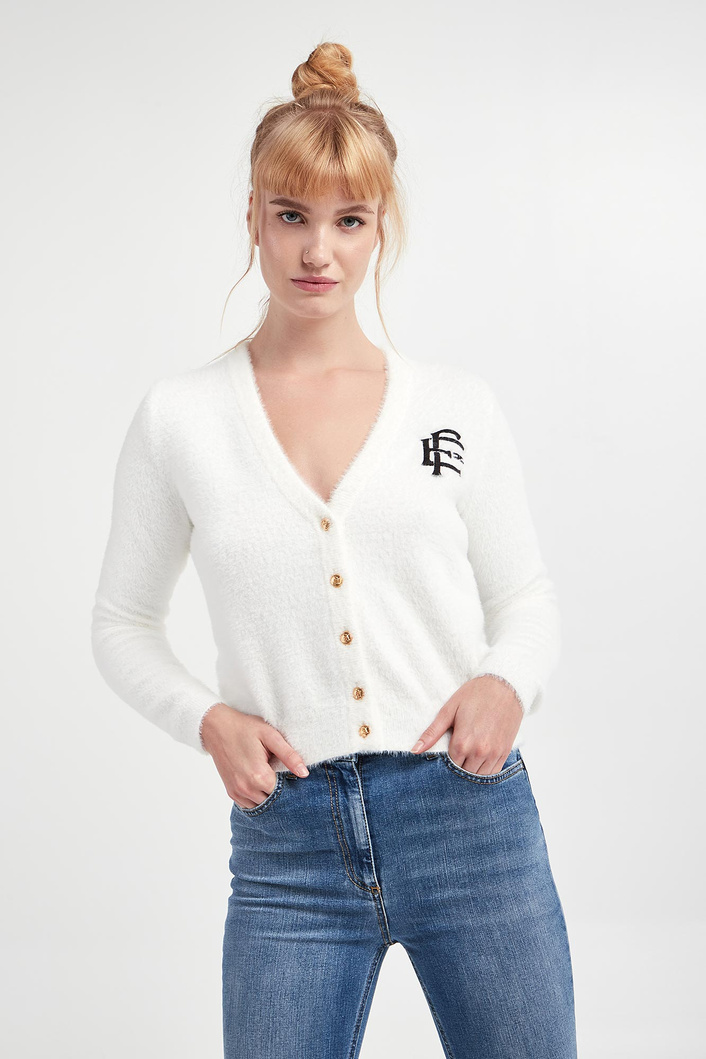 Kardigan damski futrzany ELISABETTA FRANCHI