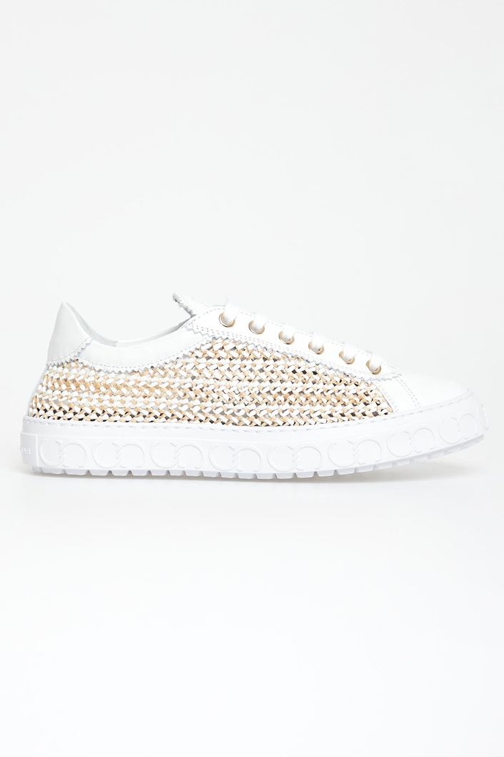 Sneakersy damskie skórzane Oslo CESARE CASADEI