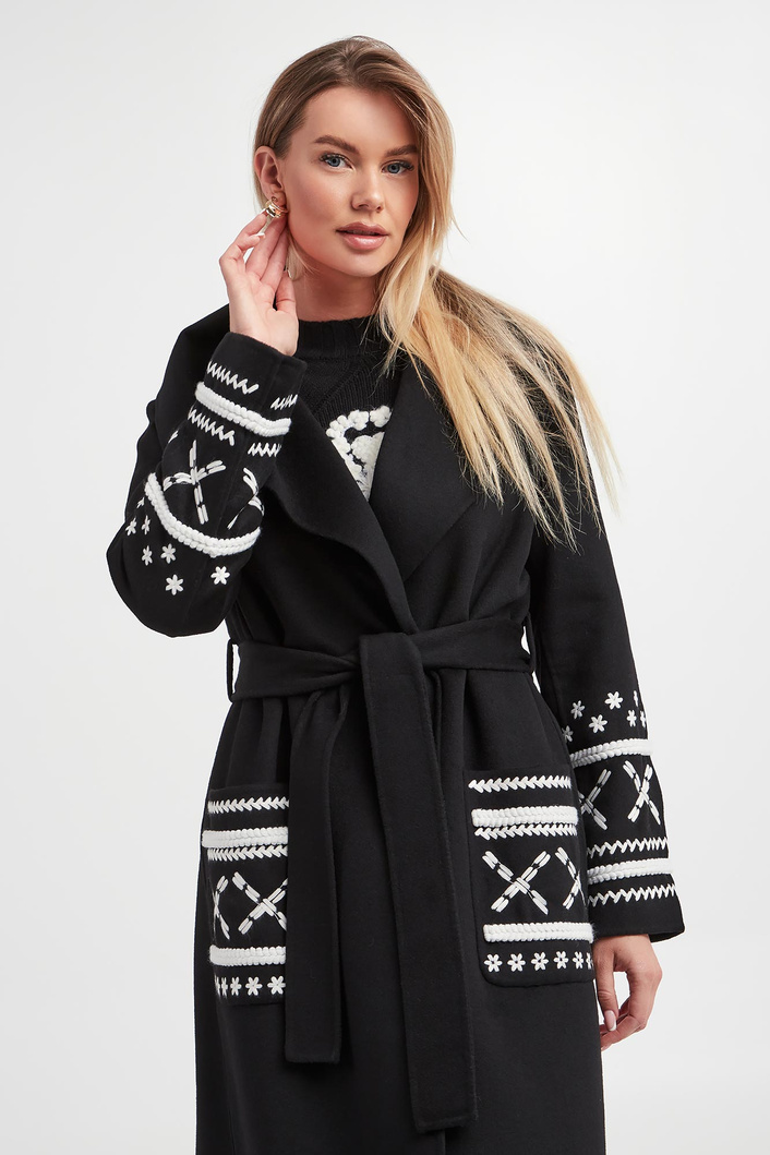 Płaszcz damski wełniany ERMANNO FIRENZE