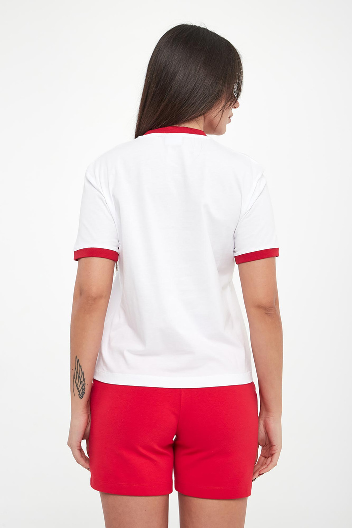 T-shirt damski z haftem Tordis JOOP! JEANS
