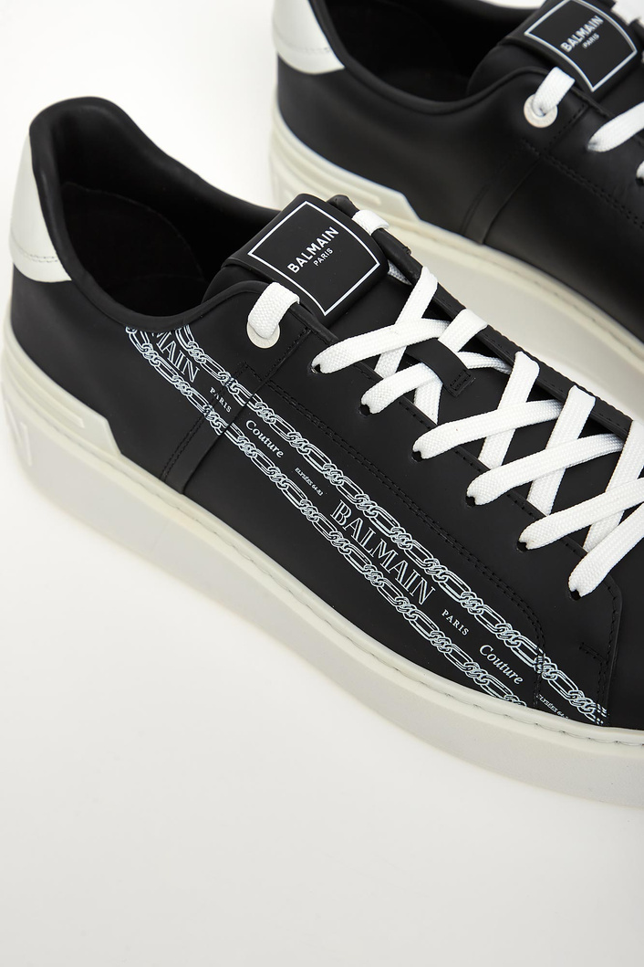 Sneakersy męskie skórzane B-Court BALMAIN