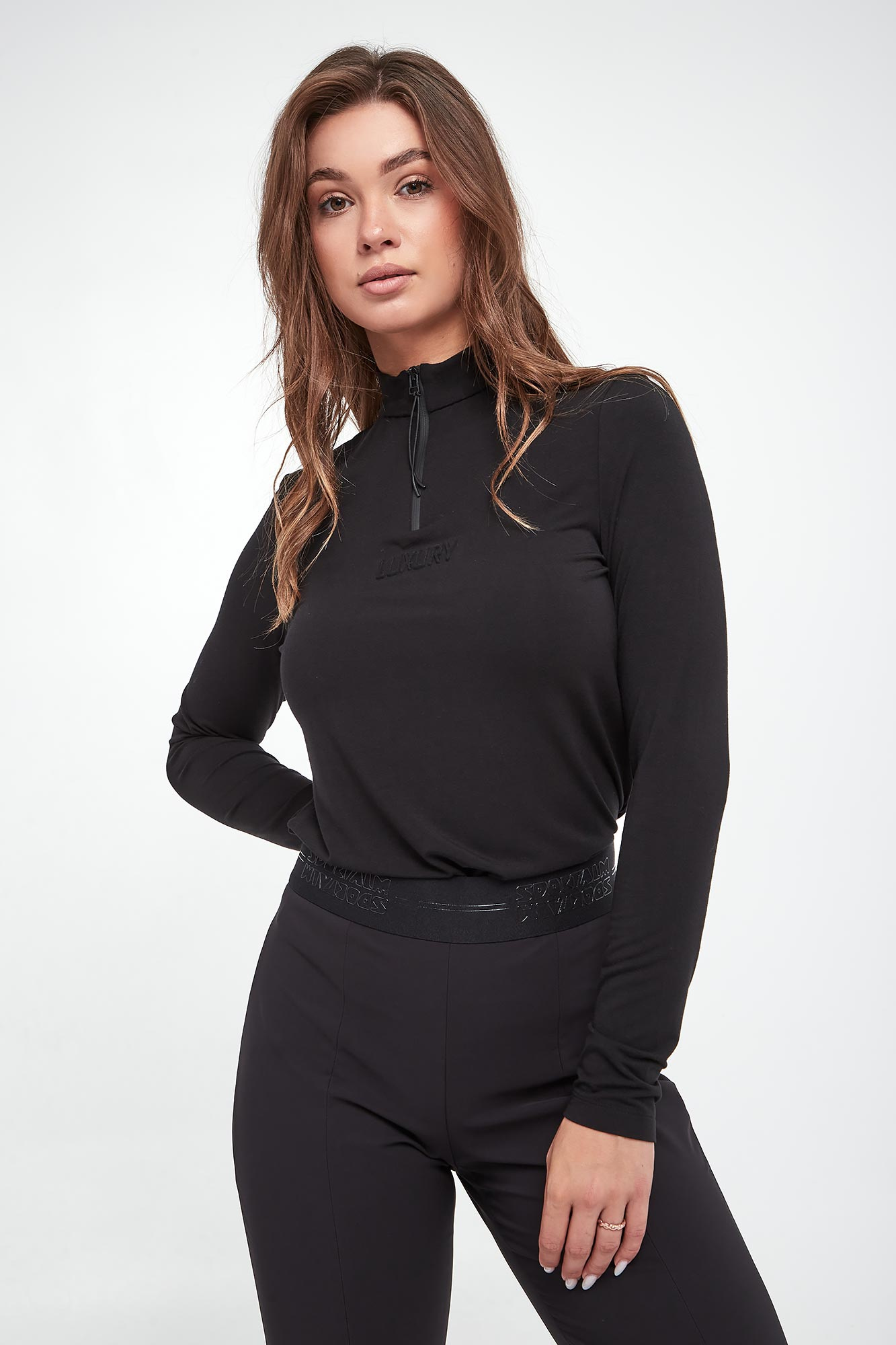 Bluzka damska SPORTALM Czarny Slim