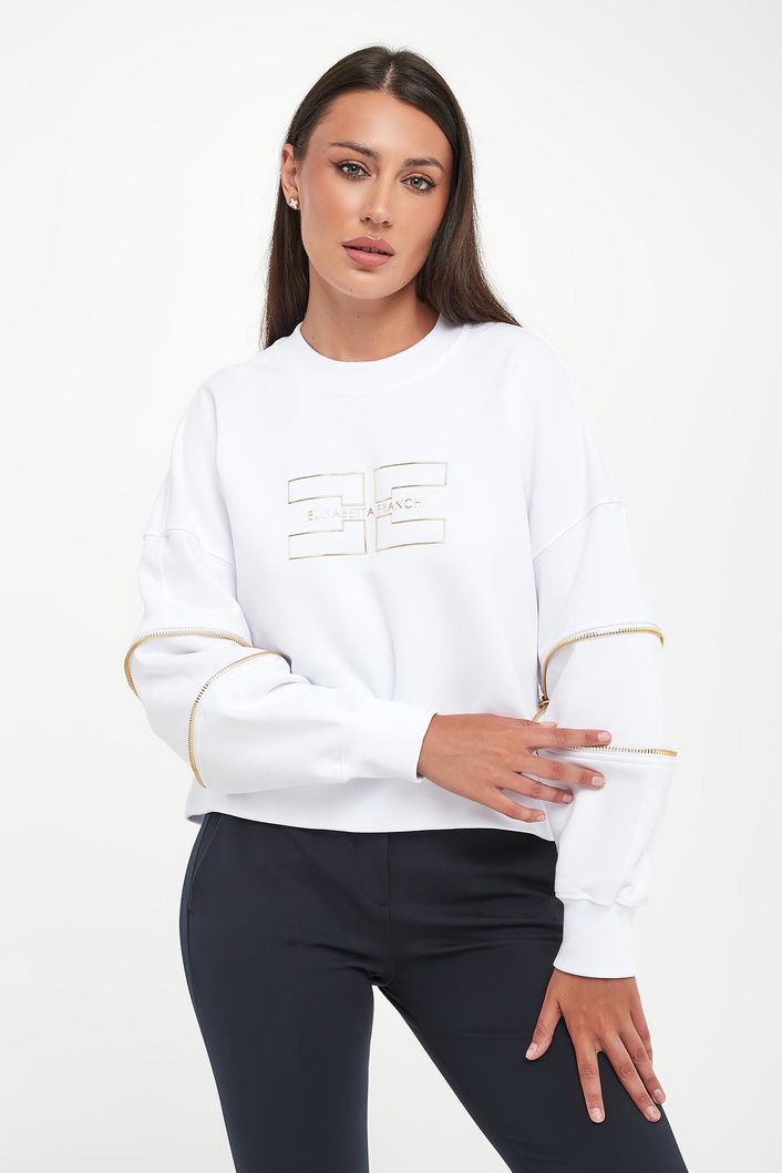 Bluza damska z zamkami ELISABETTA FRANCHI
