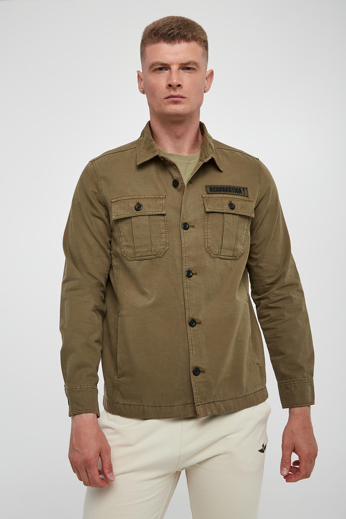 Kurtka męska z logo AERONAUTICA MILITARE