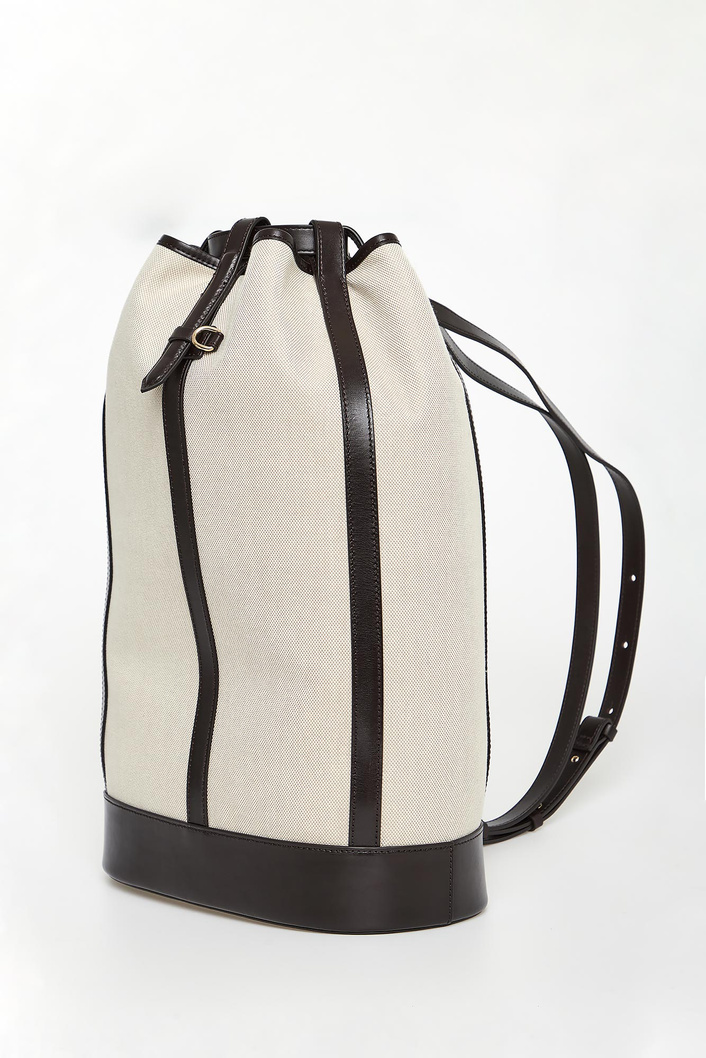 Plecak damski płócienno-skórzany Canapa WEEKEND MAX MARA