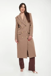 Płaszcz damski z gabardyny ELISABETTA FRANCHI