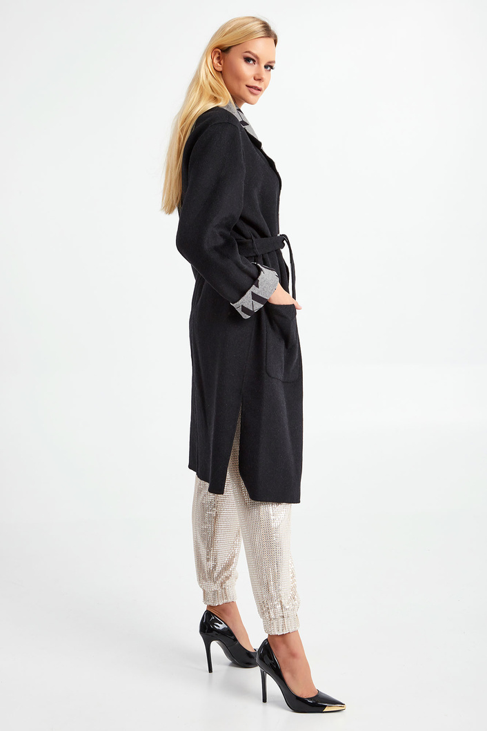 Płaszcz wełniany KARL LAGERFELD