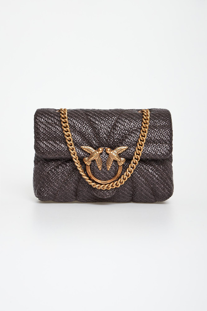 Torebka damska z rafii Love Bag Puff PINKO