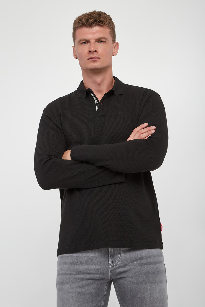 Longsleeve męski z kołnierzem polo Amare JOOP! JEANS