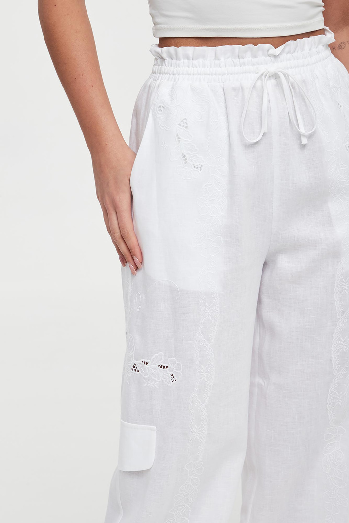 Spodnie damskie lniane TWINSET