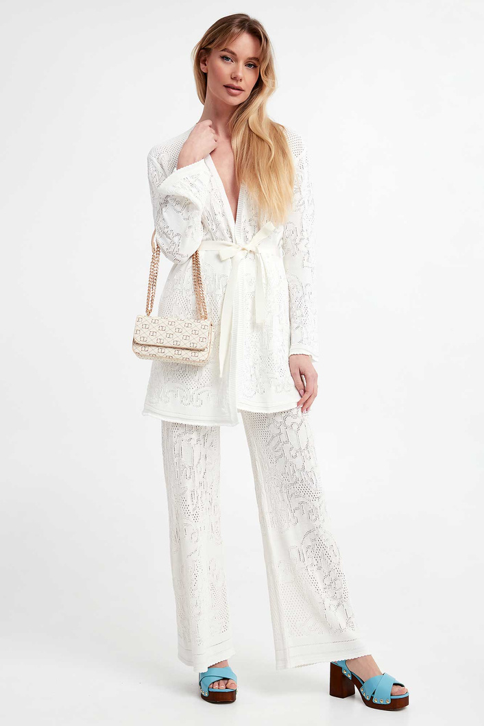 Spodnie damskie ażurowe TWINSET