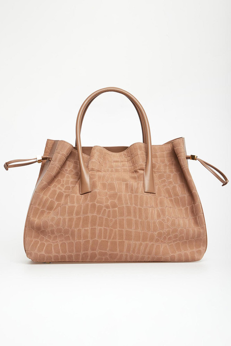 Torebka zamszowa shopper ELISABETTA FRANCHI