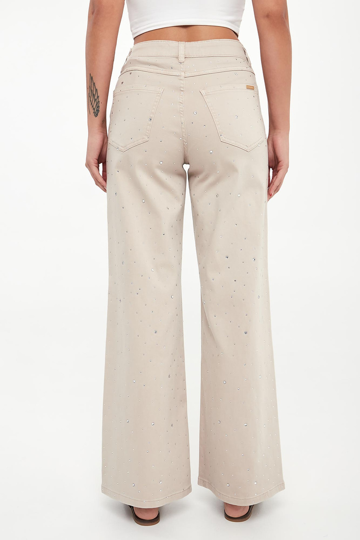 Spodnie jeansowe z kryształkami JOSEPH RIBKOFF JEANS