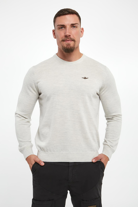 Sweter męski wełniany AERONAUTICA MILITARE