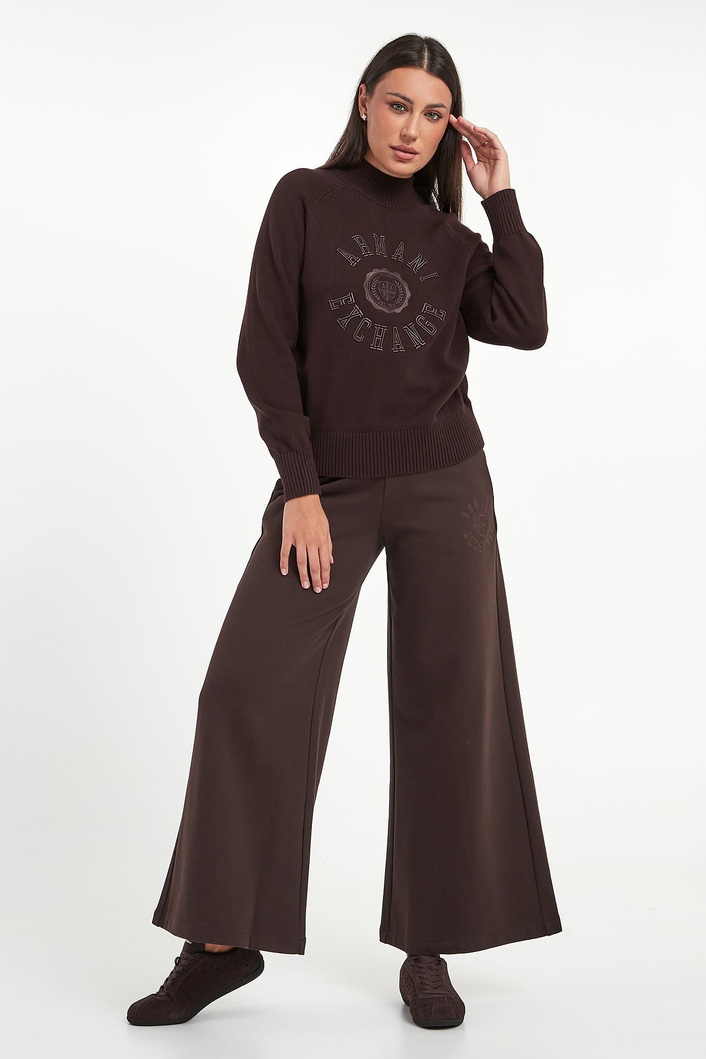 Sweter damski z logo ARMANI EXCHANGE