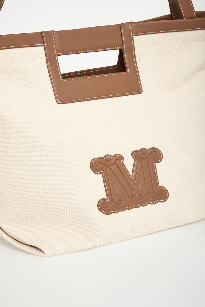 Torebka shopper Ecru MAX MARA BEACHWEAR