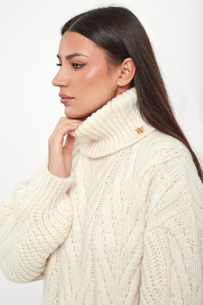 Sweter damski z golfem ELISABETTA FRANCHI