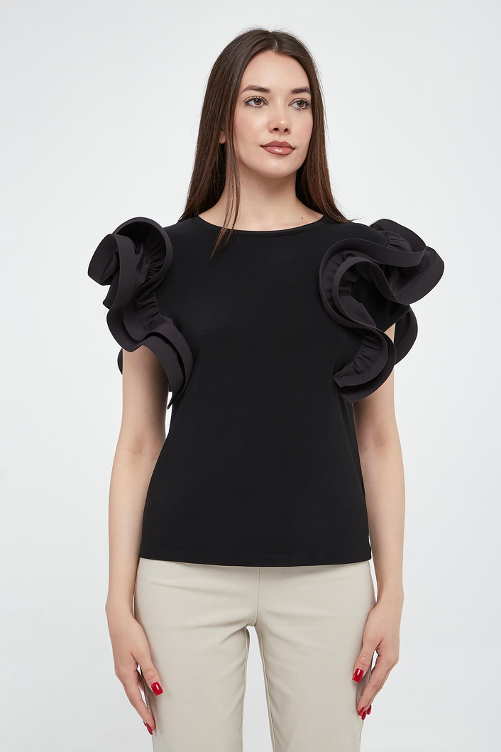 Bluzka damska z falbanami JOSEPH RIBKOFF