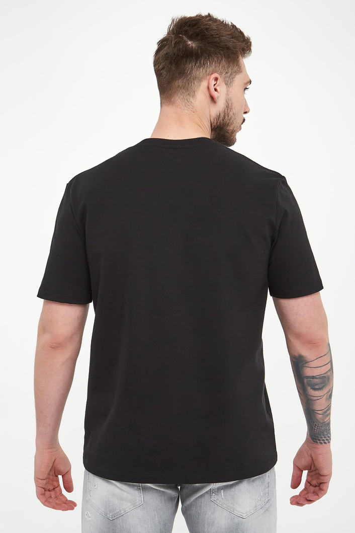 T-shirt męski z haftem BALMAIN