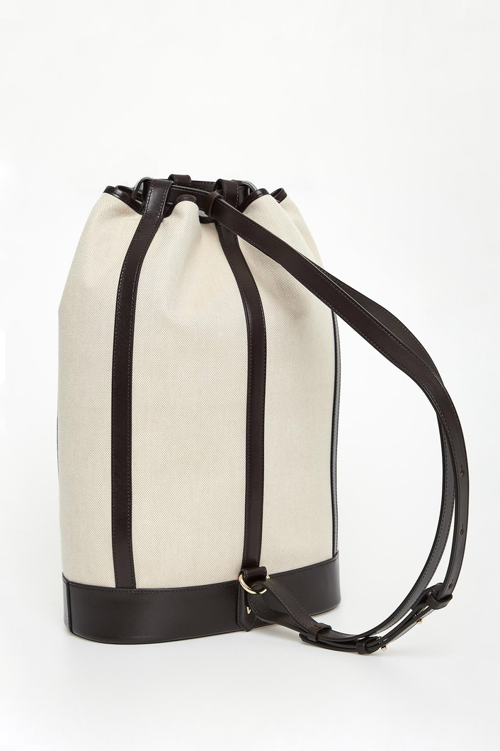 Plecak damski płócienno-skórzany Canapa WEEKEND MAX MARA