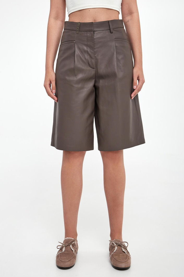 Szorty skórzane damskie PESERICO