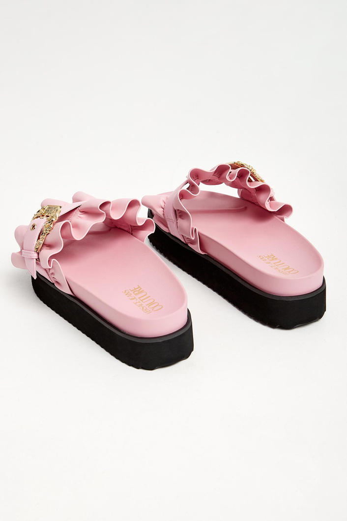 Klapki damskie na platformie VERSACE JEANS COUTURE