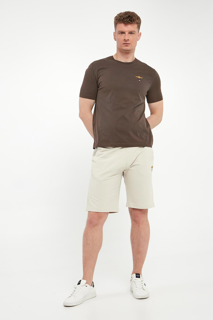 T-shirt męski z logo AERONAUTICA MILITARE
