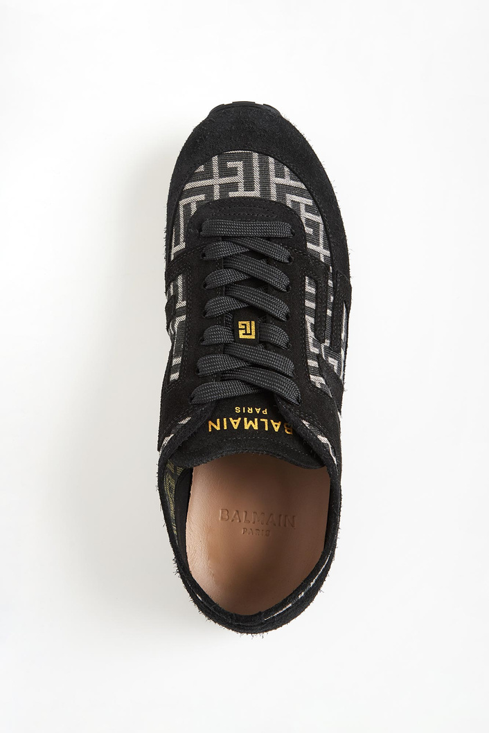 Sneakersy męskie skórzane BALMAIN