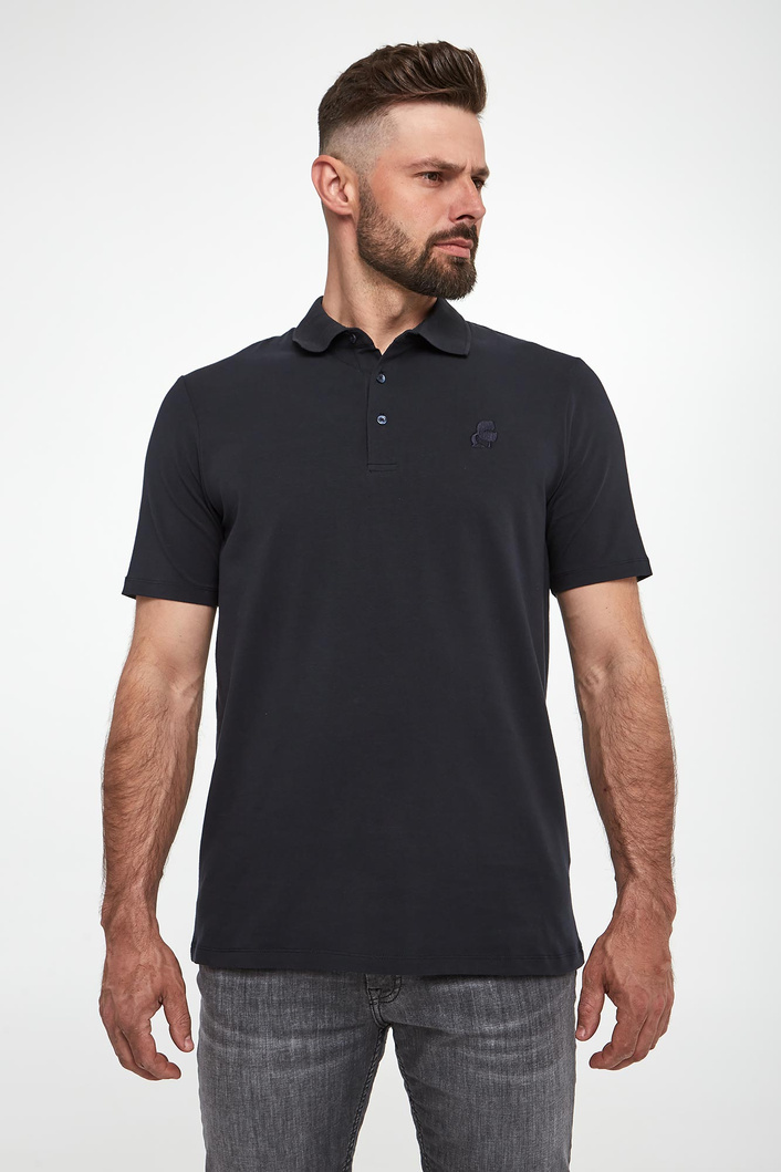Polo męskie z logo KARL LAGERFELD
